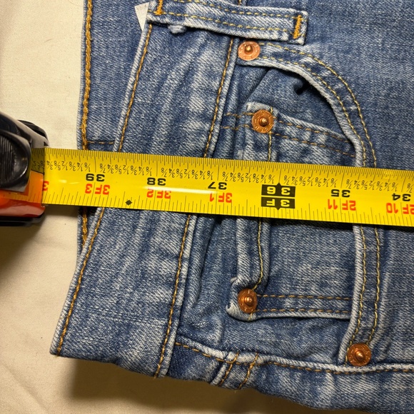 Levi's 511 Athletic Skinny Jeans Men Dark Blue Size 34x30 Zip Cotton Blend Solid - Picture 3 of 9